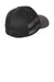 New Era NE1122 Striped Stretch Fit Hat Black/Graphite Grey Side
