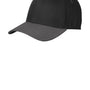 New Era Mens Moisture Wicking Striped Stretch Fit Hat - Black/Graphite Grey