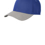 New Era Mens Moisture Wicking Striped Stretch Fit Hat - Royal Blue/Grey