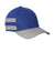 New Era NE1122 Striped Stretch Fit Hat Royal Blue/Grey Back