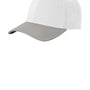New Era Mens Moisture Wicking Striped Stretch Fit Hat - White/Grey