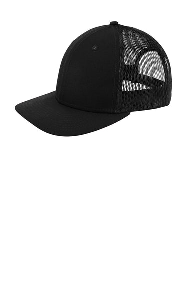 New Era NE207 Low Profile Snapback Trucker Hat Black Front