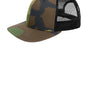 New Era Mens Low Profile Snapback Trucker Hat - Camo/Black