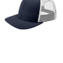 New Era Mens Low Profile Snapback Trucker Hat - Deep Navy Blue/White