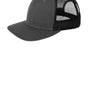 New Era Mens Low Profile Snapback Trucker Hat - Heather Graphite Grey/Black