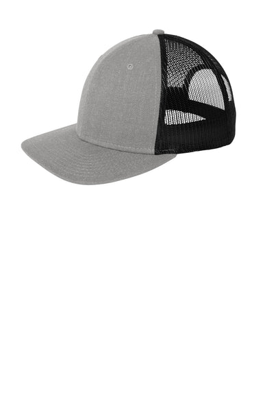 New Era NE207 Low Profile Snapback Trucker Hat Heather Grey/Black Front