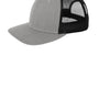 New Era Mens Low Profile Snapback Trucker Hat - Heather Grey/Black