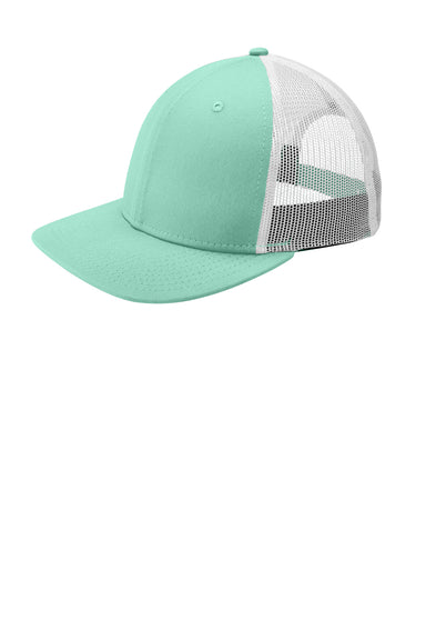 New Era NE207 Low Profile Snapback Trucker Hat Mint Green/White Front
