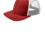 New Era Mens Low Profile Snapback Trucker Hat - Scarlet Red/White