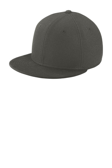 New Era NE304 Original Fit Diamond Era Flat Bill Snapback Hat Graphite Grey Front