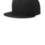 New Era Mens Flat Bill Snapback Hat - Black