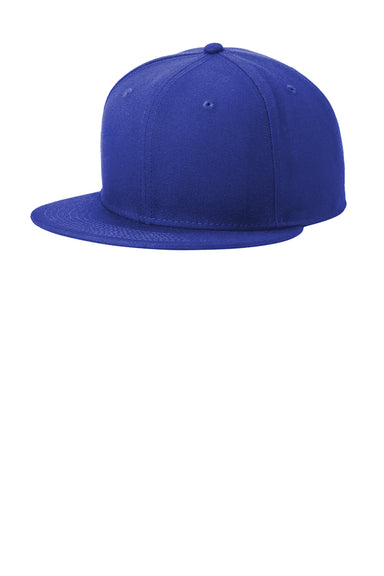 New Era NE4020 Mens Flat Bill Snapback Hat Royal Blue Front