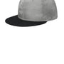 New Era Mens Camo Flat Bill Snapback Hat - Black/Rainstorm Grey Camo