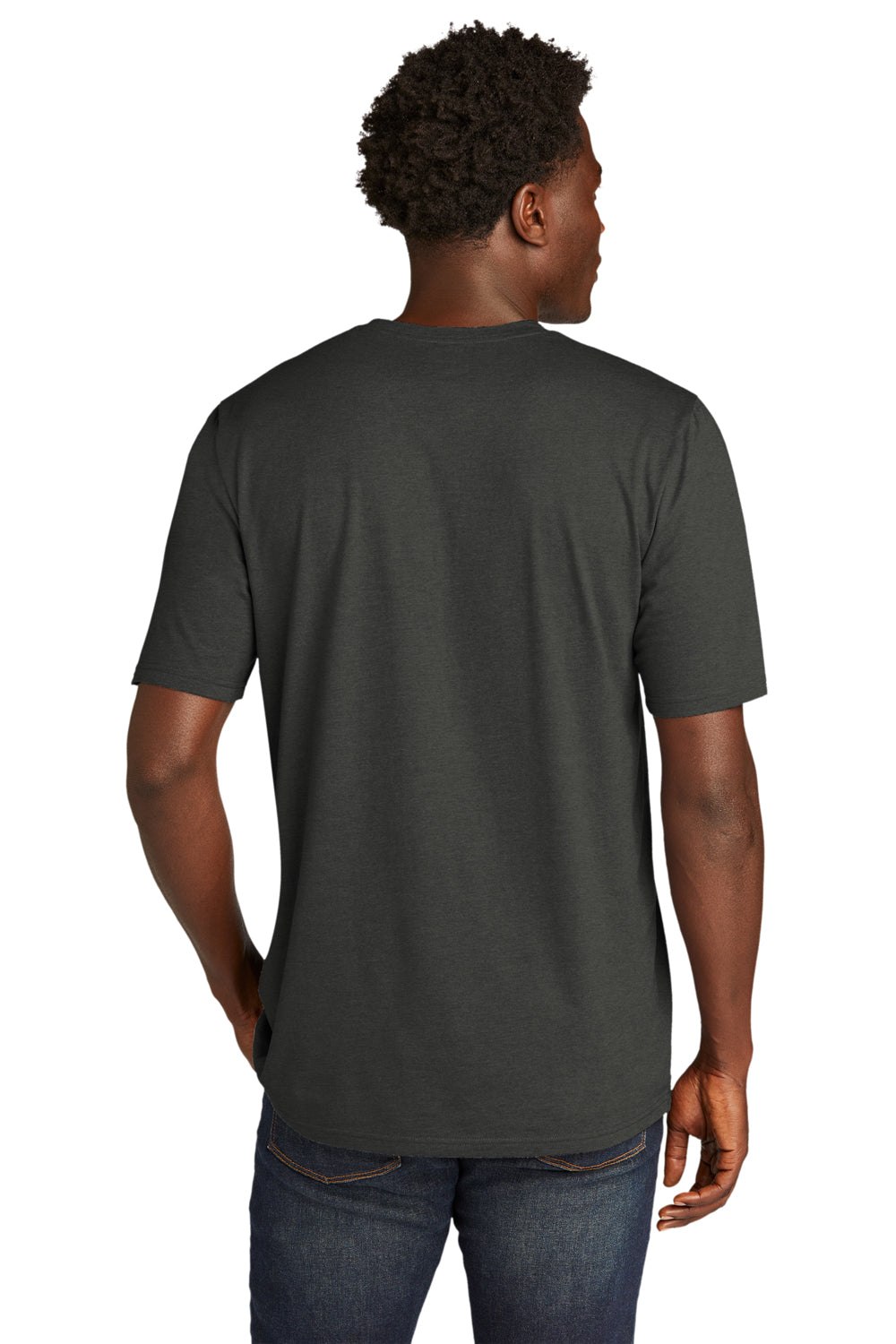 New Era Mens Short Sleeve Crewneck T-Shirt Graphite Grey Side