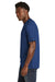 New Era Mens Short Sleeve Crewneck T-Shirt Royal Blue Side