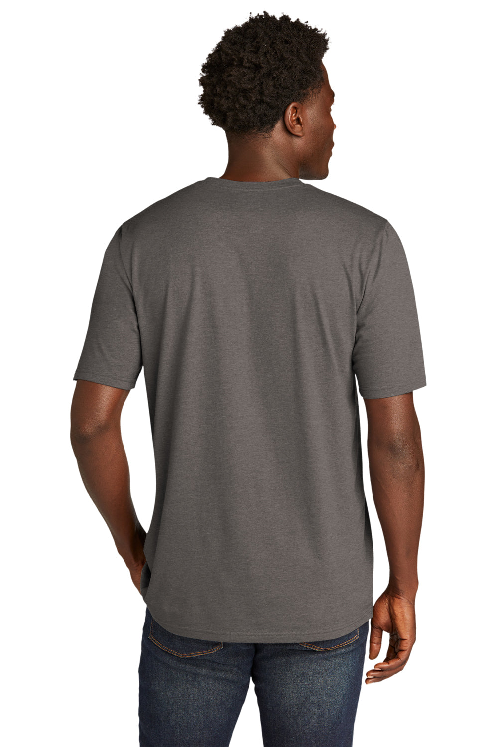 New Era Mens Short Sleeve Crewneck T-Shirt Shadow Grey Side