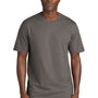 New Era Mens Moisture Wicking Short Sleeve Crewneck T-Shirt - Shadow Grey