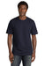 New Era Mens Short Sleeve Crewneck T-Shirt True Navy Blue Front