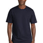 New Era Mens Moisture Wicking Short Sleeve Crewneck T-Shirt - True Navy Blue