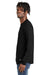 New Era NEA140 Thermal Crewneck Sweatshirt Black Side