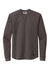 New Era NEA140 Thermal Crewneck Sweatshirt Heather Black Flat Front