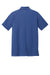 New Era Mens Power Short Sleeve Polo Shirt Heather Royal Blue Flat Back