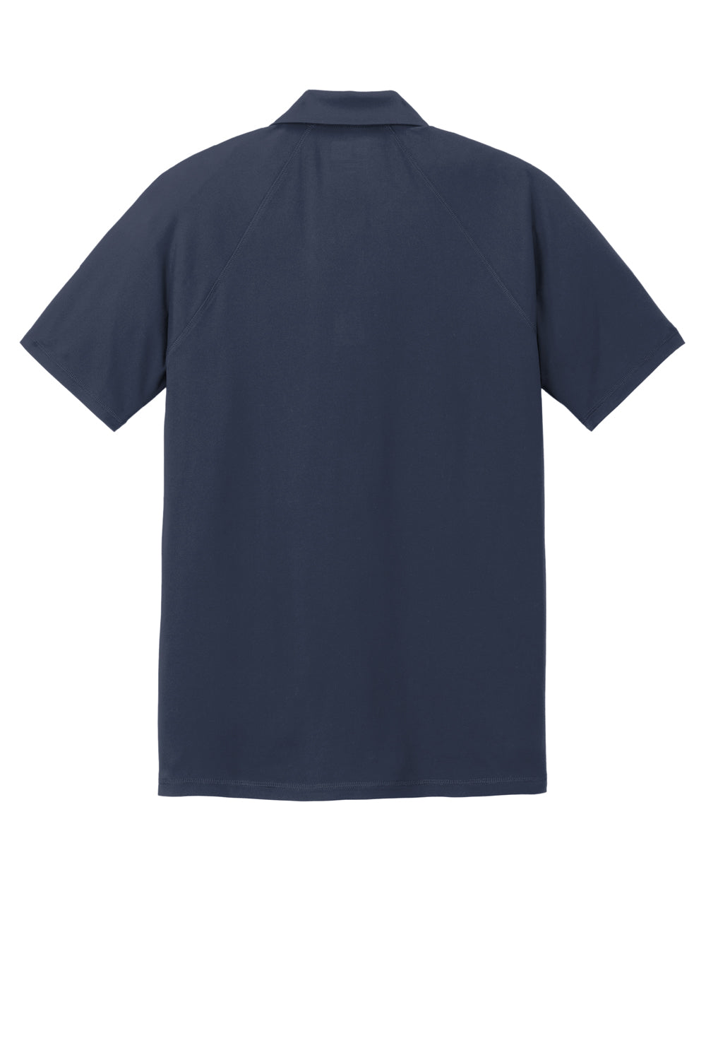 New Era Mens Power Short Sleeve Polo Shirt True Navy Blue Flat Back