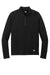 New Era Mens Power 1/4 Zip Sweatshirt Black Flat Front