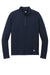 New Era Mens Power 1/4 Zip Sweatshirt True Navy Blue Flat Front