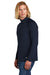 New Era Mens Power 1/4 Zip Sweatshirt True Navy Blue Side