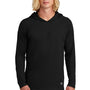 New Era Mens Power Moisture Wicking Long Sleeve Hooded T-Shirt Hoodie - Black