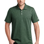 New Era Mens Slub Twist Short Sleeve Polo Shirt - Dark Green Twist