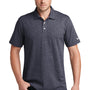 New Era Mens Slub Twist Short Sleeve Polo Shirt - True Navy Blue Twist
