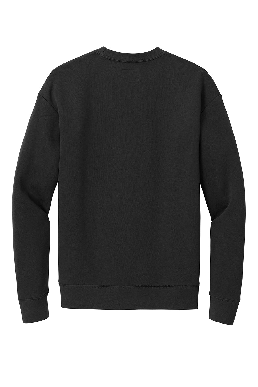 New Era NEA527 Mens Heritage Fleece Crewneck Sweatshirt w/ Pocket Black Flat Back