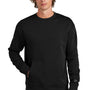 New Era Mens Heritage Fleece Crewneck Sweatshirt w/ Pocket - Black