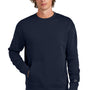 New Era Mens Heritage Fleece Crewneck Sweatshirt w/ Pocket - True Navy Blue