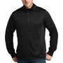 New Era Mens Performance Terry Full Zip Sweatshirt - Black