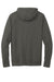 New Era NEA541 Mens STS 1/4 Zip Hooded Sweatshirt Hoodie Graphite Grey Flat Back
