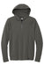 New Era NEA541 Mens STS 1/4 Zip Hooded Sweatshirt Hoodie Graphite Grey Flat Front