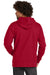 New Era NEA550 Mens Comeback Fleece Hooded Sweatshirt Hoodie Crimson Red Back