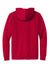 New Era NEA550 Mens Comeback Fleece Hooded Sweatshirt Hoodie Scarlet Red Flat Back