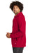 New Era NEA550 Mens Comeback Fleece Hooded Sweatshirt Hoodie Scarlet Red Side
