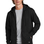 New Era Mens Comeback Fleece Full Zip Hooded Sweatshirt Hoodie - Black