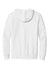New Era NEA551 Mens Comeback Fleece Full Zip Hooded Sweatshirt Hoodie White Flat Back