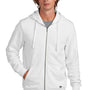 New Era Mens Comeback Fleece Full Zip Hooded Sweatshirt Hoodie - White
