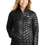 The North Face Womens ThermoBall Trekker Water Resistant Full Zip Jacket - Matte Black