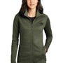The North Face Womens Skyline Fleece Full Zip Jacket - Heather Four Leaf Clover Green - Closeout