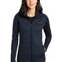 The North Face Womens Skyline Fleece Full Zip Jacket - Heather Urban Navy Blue - Closeout