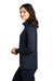 The North Face Womens Skyline Fleece Full Zip Jacket Heather Urban Navy Blue Side