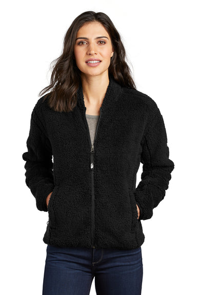 The North Face Womens High Loft Fleece Full Zip Jacket Black Front